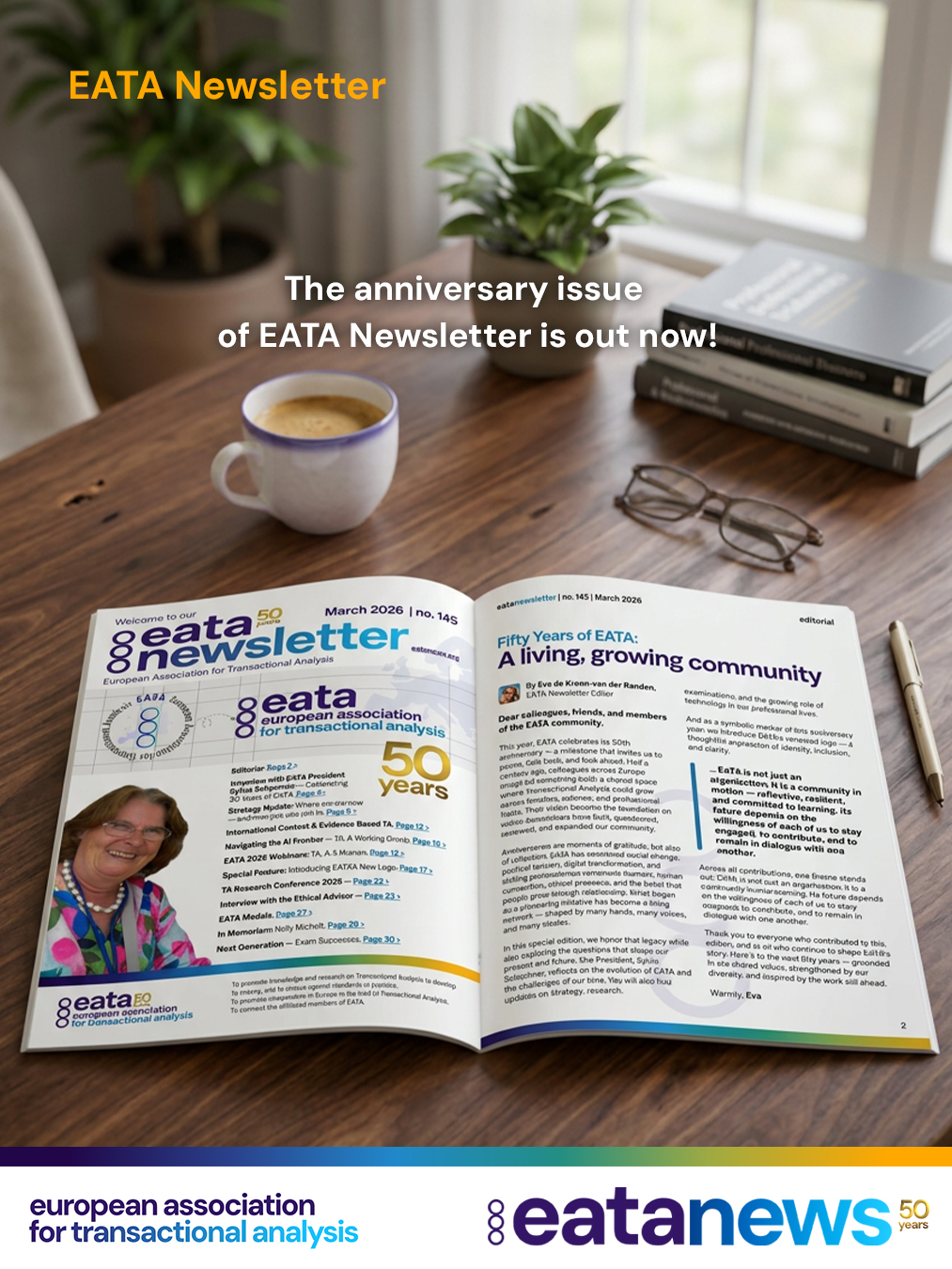 📢 Dear EATA Members,
We are delighted to share with you the Special Edition of the EATA Newsletter (No. 145), marking the beginning of EATA’s 50th anniversary year. 🎉
In this edition you will find:
✨ An interview with EATA President Sylvia Schachner
📊 Updates on strategy, research, and international developments
🎨 A feature on EATA’s renewed logo
🤝 Reflections and contributions from across our EATA community
📬 You can read it by the link in the bio, eata website or visit this link
https://newsletter.eatanews.org/145-march-2026
We hope you enjoy reading this special issue and celebrating this milestone year with us. 🥂
Warm regards,
Eva van der Randen
EATA Newsletter Editor
