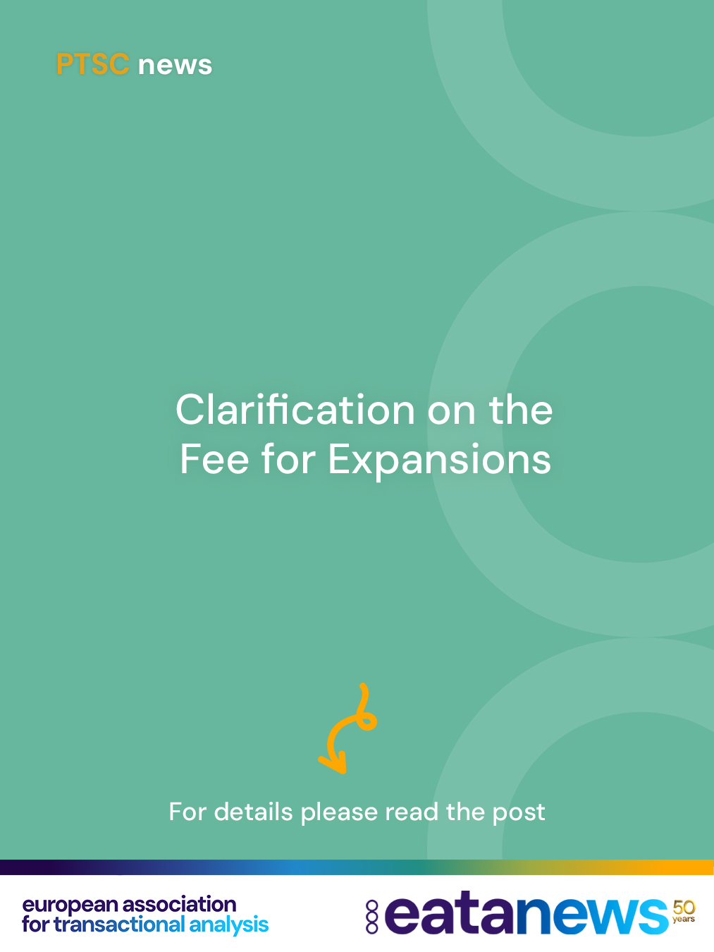 Dear members, 
We would like to kindly clarify that the fee for Expansions is €360. This is a one-time payment to be submitted with the application and applies equally to all affiliated organizations (there is no tiered/numbeo system).

📌 This arrangement was agreed by the EC in December 2025.

ℹ️ Please also note that there are no fees for exceptions.

Thank you