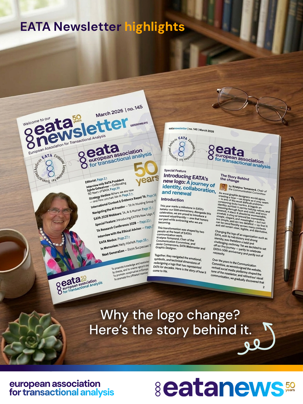 You might be wondering why the long-standing EATA logo has changed.

Discover the evolution, the reasoning behind it, and the full story in the latest issue of the EATA Newsletter 📰—turn to page 17 for an article by the Communications Committee’s chair and our webmaster ✨

Link from EATA homepage or in bio on instagram. 

#eata50anniversary
